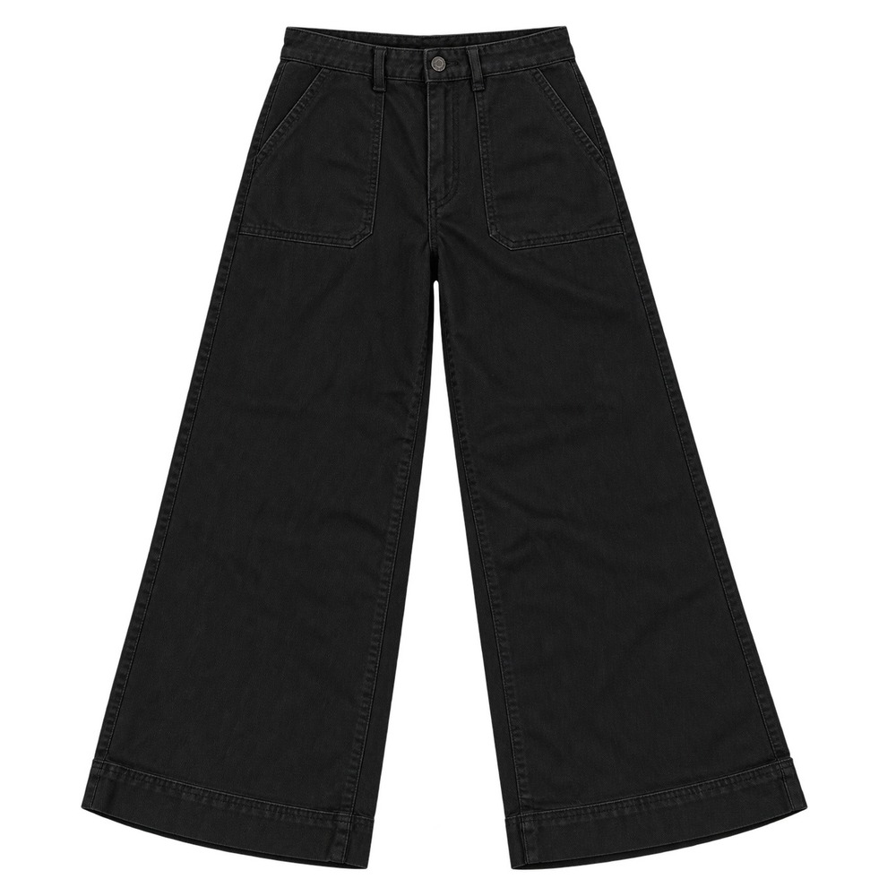 Banana Republic High-Rise Wide-Leg Utility Pants Women 28/6 Black